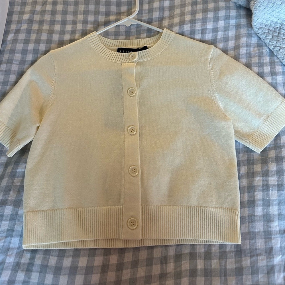 Lioness cream button up cardigan